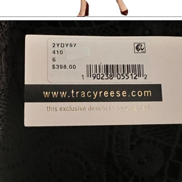 Tracy Reese for Anthropologie Barlion Scalloped Lace Open Back Midi Dress NEW - Picture 9 of 9